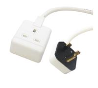 Masterplug 1, 2, 4 Gang Bianco Estensione Distribuzione Alimentazione 13amp