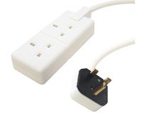 Masterplug 1, 2, 4 Gang Bianco Estensione Distribuzione Alimentazione 13amp
