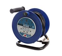 Masterplug 13A 4 Prese Cavo Avvolgibile Blu 25 Metri 240V LDCC2513-4BL-MP