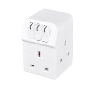 MASTERPLUG 3 Lato Individualmente Interruttore Rete Adattatore Cubo Presa (3x -