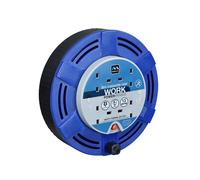 Masterplug Avvolgicavo 240V 13A 4-Presa Con Interruttore Termico Blu 8M MSTMCT