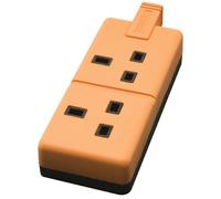 Masterplug ELS13/2 ORGC Presa Mains 13A - Doppio Arancione