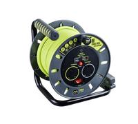 Masterplug pro-Xt Aperto Cavo Rocchetto 240V 13A 2-Socket & 2 USB (2.1A Shared)