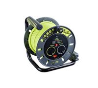 Masterplug pro-Xt Aperto Cavo Rocchetto 240V 13A 2-Socket & 2 USB (2.1A Shared)