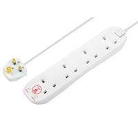 Masterplug Prolunga Con Protezione Da Sovratensioni 4 Ganc 4m Bianco - SRG44N-MP
