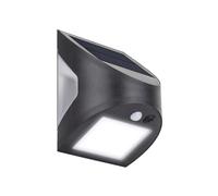 Masterplug Prysm Esterno Solare Luce a Parete Pir Motion Sensore Nero MSTSW30B40