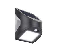 Masterplug Prysm Esterno Solare Luce a Parete Pir Motion Sensore Nero MSTSW30B40