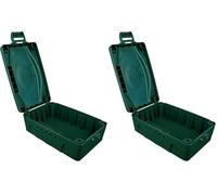 Masterplug WBXG-MP - Scatola elettrica resistente alle intemperie, 345 x 220 x 126,5 mm, colore: Verde (Confezione da 2)