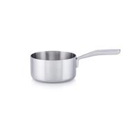 MasterPRO Alessi Bones - Casseruola da 16 cm - Acciaio inossidabile - Finitura opaca all'interno e all'esterno - Corpo dritto e manico lungo in ghisa cava saldata - Adatto all'induzione