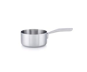 MasterPRO Alessi Bones - Casseruola da 16 cm - Acciaio inossidabile - Finitura opaca all'interno e all'esterno - Corpo dritto e manico lungo in ghisa cava saldata - Adatto all'induzione