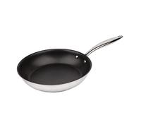 MasterPRO Argent-3 - Padella Antiaderente, Induzione, Acciaio Inox 18/10, multistrato, Eccellente distribuzione del calore, Efficienza energetica 20 cm, Adatto a tutti i piani cottura