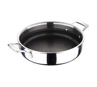 MasterPRO BERGNER Hi-Tech 3 | Casseruola da cucina 24 cm | Acciaio inossidabile con texture a nido d'ape | Rivestimento a 3 strati | Utensili da cucina | Adatto a tutti i tipi di cucina