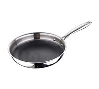 MasterPRO BERGNER Hi-Tech 3 | Padella antiaderente da 24 cm | Acciaio inossidabile con trama a nido d'ape | Rivestimento a 3 strati | Utensili da cucina | Adatto a tutti i tipi di cucina
