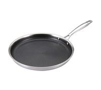 MasterPRO BERGNER Hi-Tech 3 | Padella Antiaderente da 28 cm | Acciaio Inox | Speciale per Creps | Rivestimento a 3 Strati | Utensili da Cucina | Adatto a tutti i tipi di Cucina