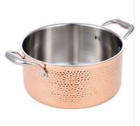 Masterpro Casseruola 24cm Trilaminato Acciaio Inox Rame Alluminio 2 Manici 5,2L