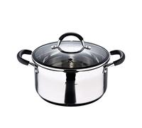 Casseruola c/coperchio 24x12cm 5l acciaio inox induzione foodies masterpro - argento acciaio inox 6941349553106