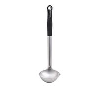 MasterPRO Foodies | Mestolo da 100 ml | Acciaio inossidabile | Dimensioni 22,3 x 8,2 cm | Manico ergonomico Soft Touch | Versatore liquido laterale