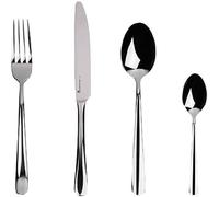 MasterPRO Foodies | Posate singole | Contiene cucchiaio, forchetta, coltello e cucchiaino | in acciaio inox | superficie lucida | lavabile in lavastoviglie