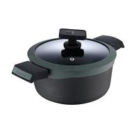 MasterPro Gastro Reeco | 24 cm e 12 cm di altezza con coperchio | Heatdot | Alluminio pressofuso riciclato | Rivestimento antiaderente | Manici Soft Touch | Tutti i piani cottura