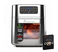 MasterPRO ROCKET 1000 | Friggitrice ad aria 10 L | Sistema di riscaldamento doppio a 360º | Finestra per vedere l'avanzamento senza interruzioni | Touchscreen LED digitale | 100% privo di PFAS