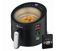 MasterPRO Rocket Cyclone 500 | Friggitrice ad aria con finestra | 100% priva di PFAS | Capacità 5L | Potenza 1500W | Pannello digitale | Circolazione a 360° | Sistema di circolazione extra rapida