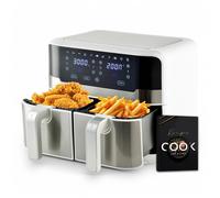 MasterPRO Rocket Duo 900 Friggitrice Senza Olio Doppia Bianco Capacità da 9 L e