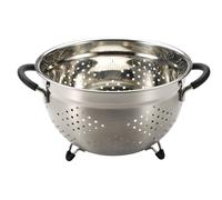 MASTERPRO Scolapasta 24cm in acciaio inox con manici e supporti in silicone