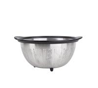 MasterPRO - Set di 3 setacci e scolapasta - Confezione da 3 colini per cucina - Colino in acciaio inox - Colino a rete fine per pasta, riso e frutta