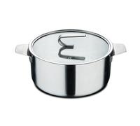 MasterPro SIGMA - Casseruola grande con coperchio 9,2L 28x15 cm in acciaio inox - multistrato - manico resistente - indicatore interno - adatta a varie fonti di calore