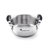 MasterPro Smart | Casseruola da cucina da 12 cm | Triplo strato in acciaio inox e alluminio forgiato | Con manici ergonomici | Casseruola da cucina | Per tutti i tipi di cucine