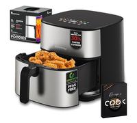 MasterPRO SURROUND 800 | Air Fryer da 8 litri 100% priva di PFAS | 2000 W | Sistema di riscaldamento doppio per una cottura ultra rapida ed efficiente | Touchscreen LED | 11 programmi di cottura