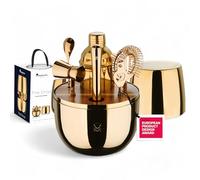 MasterPro THE DROP - Set da cocktail da 6 pezzi - Acciaio inossidabile - Design elegante e salvaspazio - Ideale per la mixologia, le riunioni e i regali - Altamente resistente