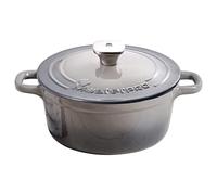 MasterPro Unique | Casseruola da Cucina da 27 cm con Coperchio | Colore Bianco | Fabbricata in Ghisa | Manici Ergonomici | Pentola da Cucina | Per Tutti i Tipi di Piani Cottura