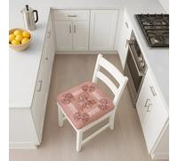 Masters House Biancheria per la Casa Set 6 Cuscini Coprisedia 40x40 Microfibra Rosa Fiocchi 3D Pizzo Shabby Made in Italy - Laccetti Anallergici Stampa HD - Lavabili No Stiro - Design Love