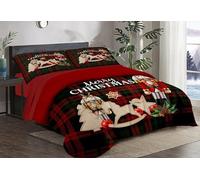 Masters House Trapunta Piumone Invernale Matrimoniale Stampa Digitale HD 4K Natale in Microfibra Anallergica, Imbottitura Calda e Morbida, Design Natalizio Elegante, Made in Italy (Giochi di Natale)