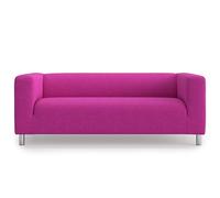 MASTERS OF COVERS Copridivano di ricambio adatto per divano a 2 posti IKEA Klippan, copridivano fatto a mano, protezione per divano, poliestere 179 x 88 x 88 cm (FUKSIA)