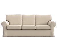 MASTERS OF COVERS Copridivano Ektorp 3 Posti, Poliestere Beige Biscotto