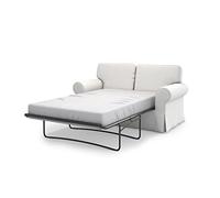 MASTERS OF COVERS Copridivano Letto Ektorp 2 Posti, Cotone Bianco