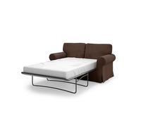 MASTERS OF COVERS Copridivano per divano letto compatibile con Ikea Ektorp 2 posti, rivestimento di ricambio, realizzato a mano, 197 x 90 x 88 cm, colore: marrone