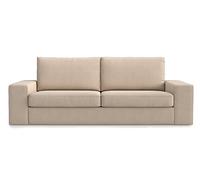 MASTERS OF COVERS Fodera di Ricambio Compatibile con Divano IKEA Kivik 3 Posti, Copridivano 228 x 95 x 83 cm (Poliestere, Cachi Chiaro)