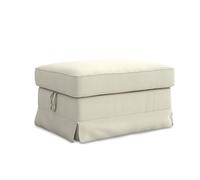 MASTERS OF COVERS Fodera di Ricambio Compatibile con Poggiapiedi IKEA Ektorp, Ektorp Pouf Fodera, Ektorp Poggiapiedi Fodera, Ektorp Sgabello Copri, 82 x 62 x 44 cm (Crema, Cotone)