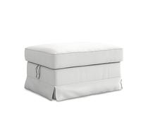 MASTERS OF COVERS Fodera di Ricambio Compatibile con Poggiapiedi IKEA Ektorp, Ektorp Pouf Fodera, Ektorp Poggiapiedi Fodera, Ektorp Sgabello Copri, 82 x 62 x 44 cm (Bianco, Cotone)
