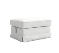 MASTERS OF COVERS Fodera di Ricambio Compatibile con Poggiapiedi IKEA Ektorp, Ektorp Pouf Fodera, Ektorp Poggiapiedi Fodera, Ektorp Sgabello Copri, 82 x 62 x 44 cm (Bianco, Cotone)