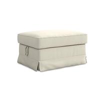 MASTERS OF COVERS Fodera di Ricambio Compatibile con Poggiapiedi IKEA Ektorp, Ektorp Pouf Fodera, Ektorp Poggiapiedi Fodera, Ektorp Sgabello Copri, 82 x 62 x 44 cm (Crema, Cotone)