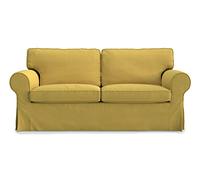 MASTERS OF COVERS Fodera di Ricambio per Divano a 2 Posti IKEA Ektorp, Ektorp Fodera Divano 2 Posti, Ektorp Copridivano, Ektorp Fodera, 179 x 88 x 88 cm (Mostarda, Poliestere Petite)