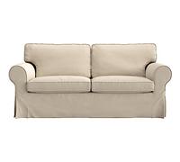 MASTERS OF COVERS Fodera di Ricambio per Divano a 2 Posti IKEA Ektorp, Ektorp Fodera Divano 2 Posti, Ektorp Copridivano, Ektorp Fodera, 179 x 88 x 88 cm (Beige Biscotto, Poliestere Petite)