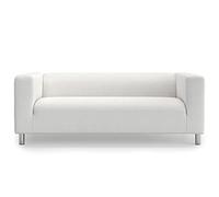 MASTERS OF COVERS Fodera di Ricambio per Divano a 2 Posti IKEA Klippan, Klippan Copridivano, Fodera Klippan 2 Posti, Copridivano Klippan, 180 x 85 x 58 cm (Bianca, Cotone)