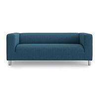 MASTERS OF COVERS Fodera di Ricambio per Divano a 2 Posti IKEA Klippan, Klippan Copridivano, Fodera Klippan 2 Posti, Copridivano Klippan, 180 x 85 x 58 cm (Blu Navy, Poliestere)