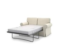 MASTERS OF COVERS Fodera di Ricambio per Divano Letto a 2 Posti Ektorp, Copridivano Ektorp 2 Posti Divano Letto, Fodere Copridivani, 197 x 90 x 88 cm (Crema, Cotone)