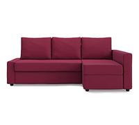 MASTERS OF COVERS Fodera di Ricambio per Divano Letto Angolare IKEA Friheten, Chaise Sinistra/Destra, Vestibilità Individuale, 230 x 68/151 x 66 cm (Melograno, Polyester Petite)